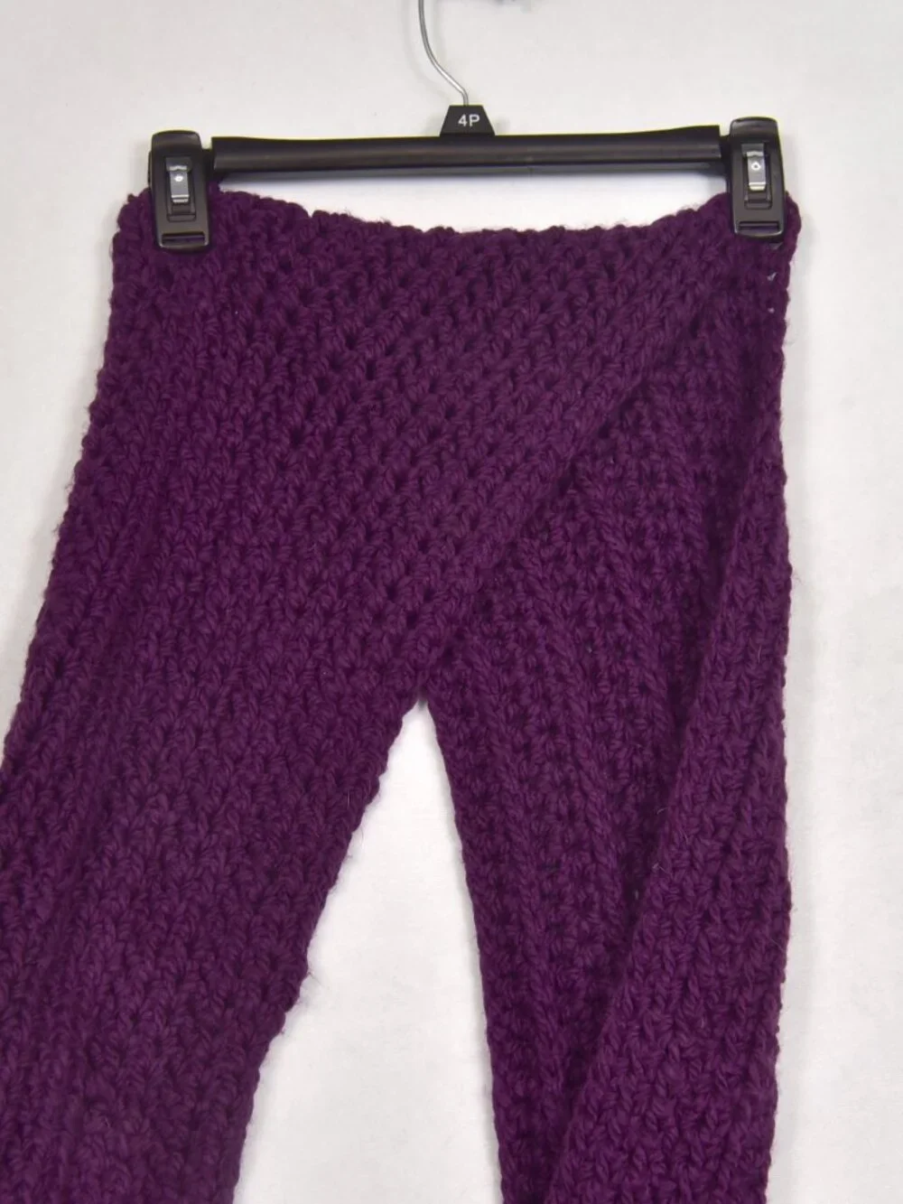 Purple Womens Thick Ribbed Knit Winter Infinity Circle Loop Scarf